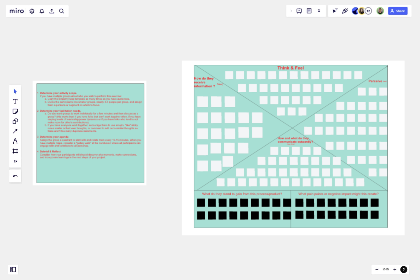 【공감 맵】 무료 템플릿 | Miro 2025