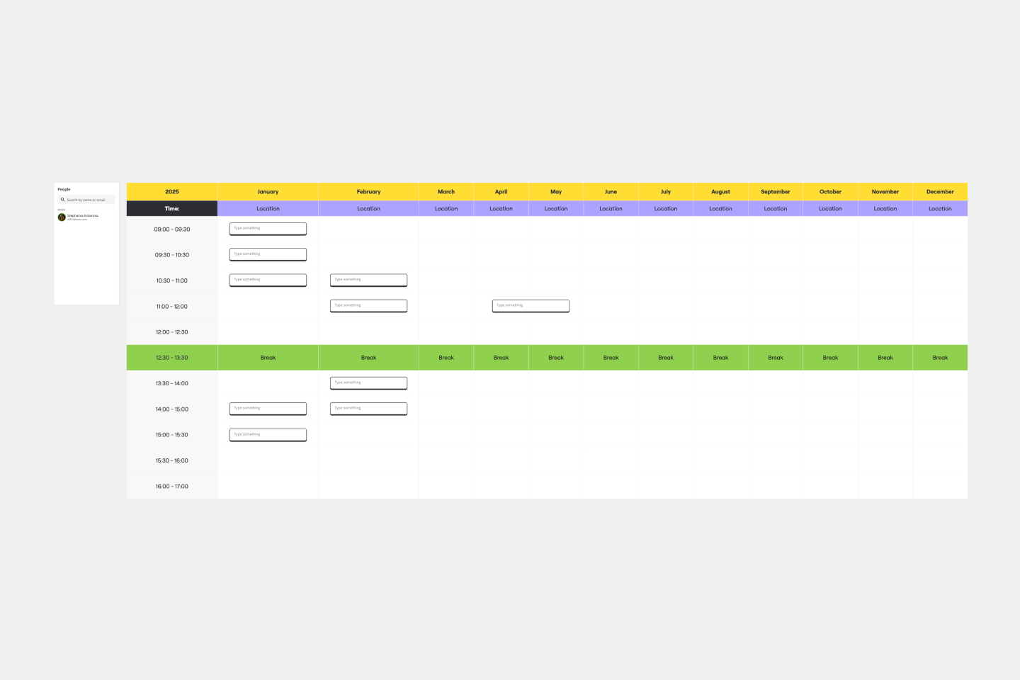 Template cover of Monthly Schedule Template