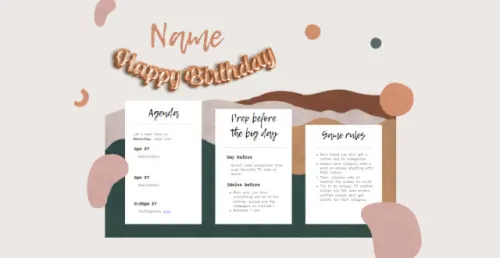 Template cover of Virtual Birthday Party