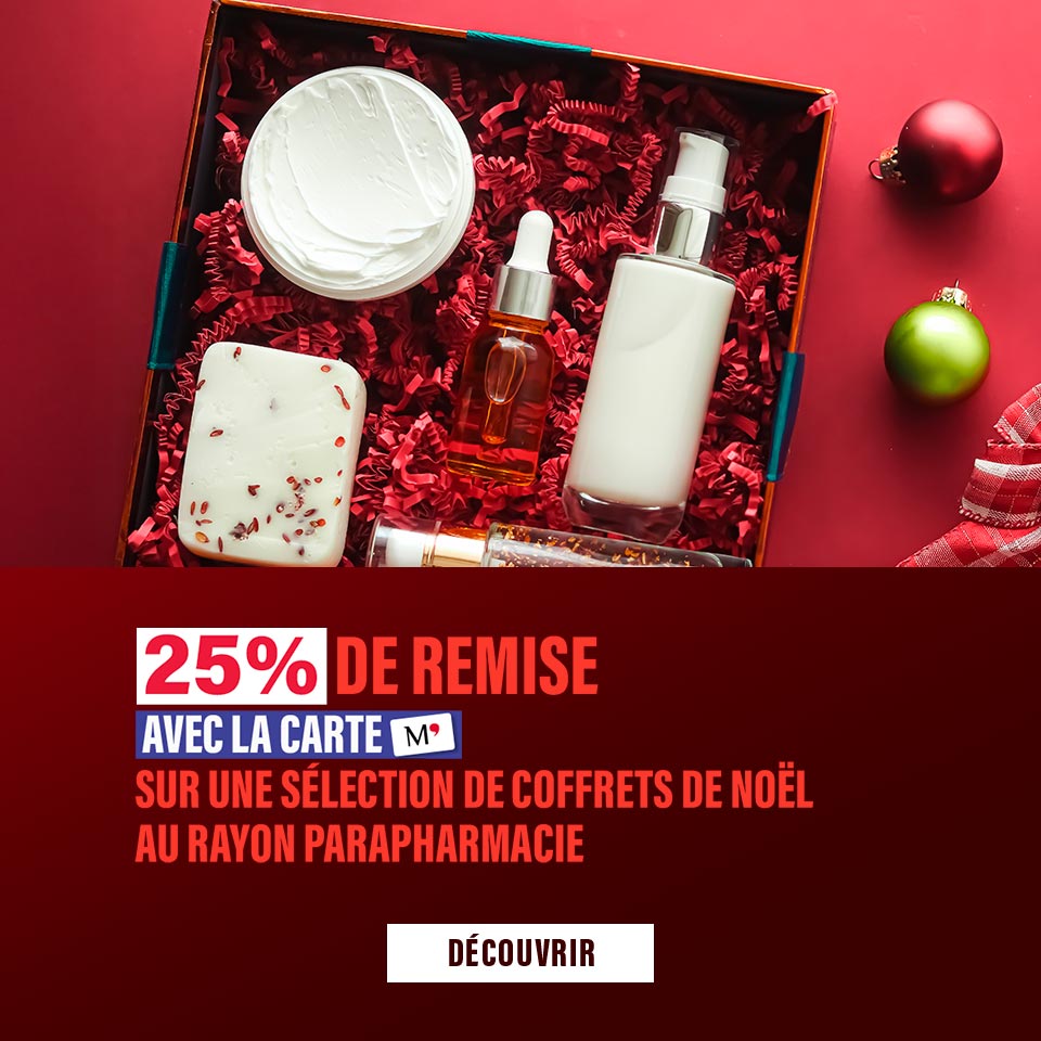  Coffrets de Noël​ : 25% de remise immédiate