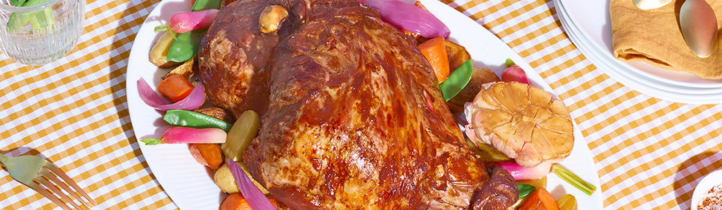 Gigot d'agneau au vin