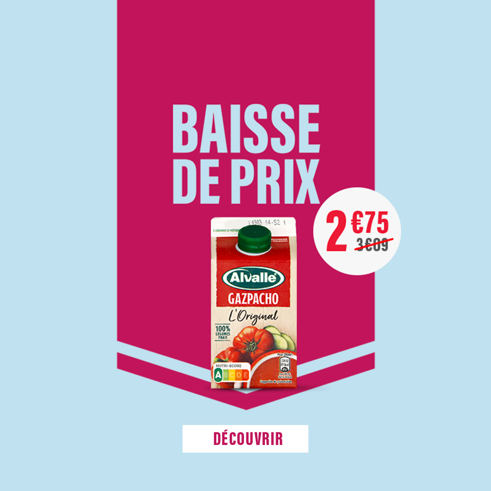 Prix en baisse sur plus de 500 produits du quotidien