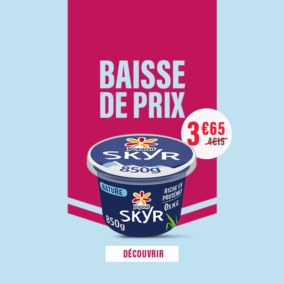 Prix en baisse sur plus de 1000 produits du quotidien