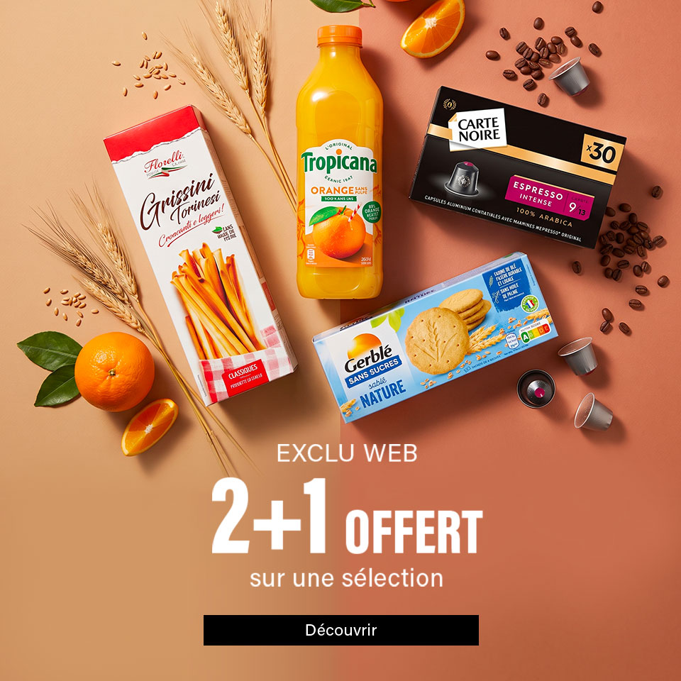 Exclu web 2 +1 offerts
