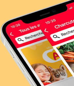 Écran de téléphone - Pages de produits