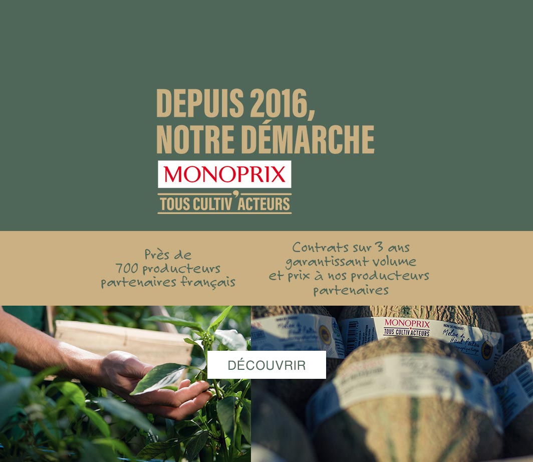 Encart monoprix tous cultivacteur