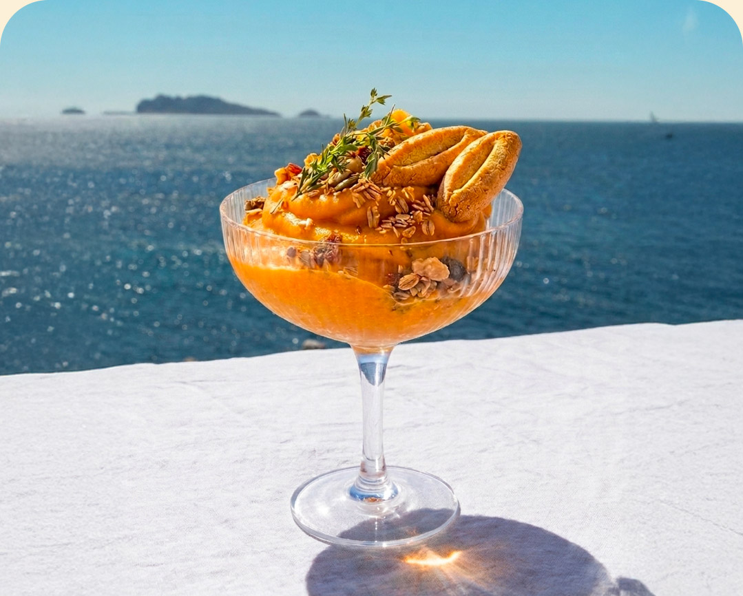 La glace abricot goût Riviera