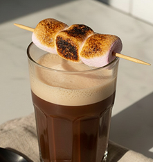 Hot chocolat & guimauve framboise