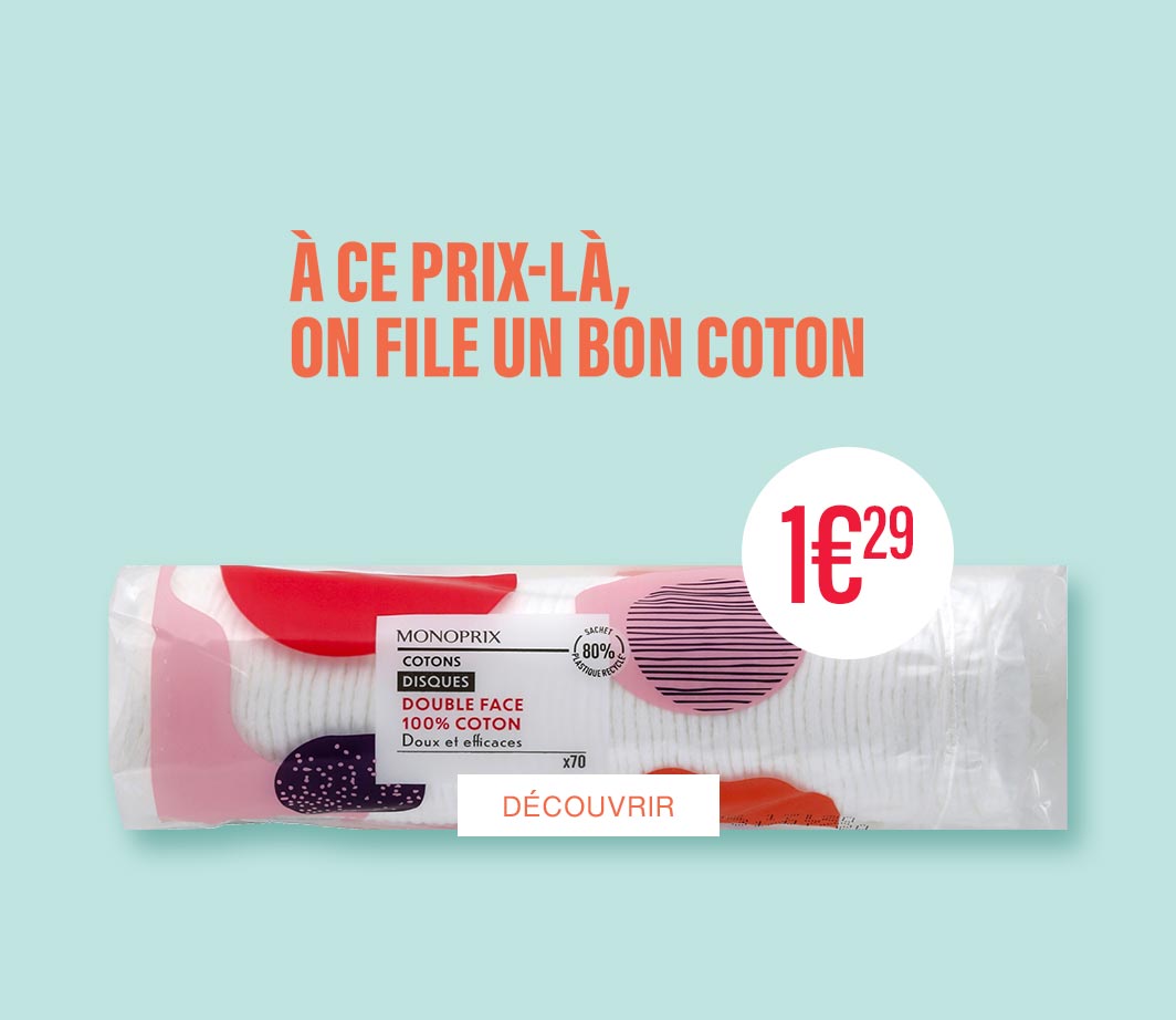 ENCART A CE PRIX LA: COTONS