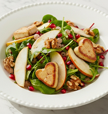 Salade fruité & coeur de foie-gras
