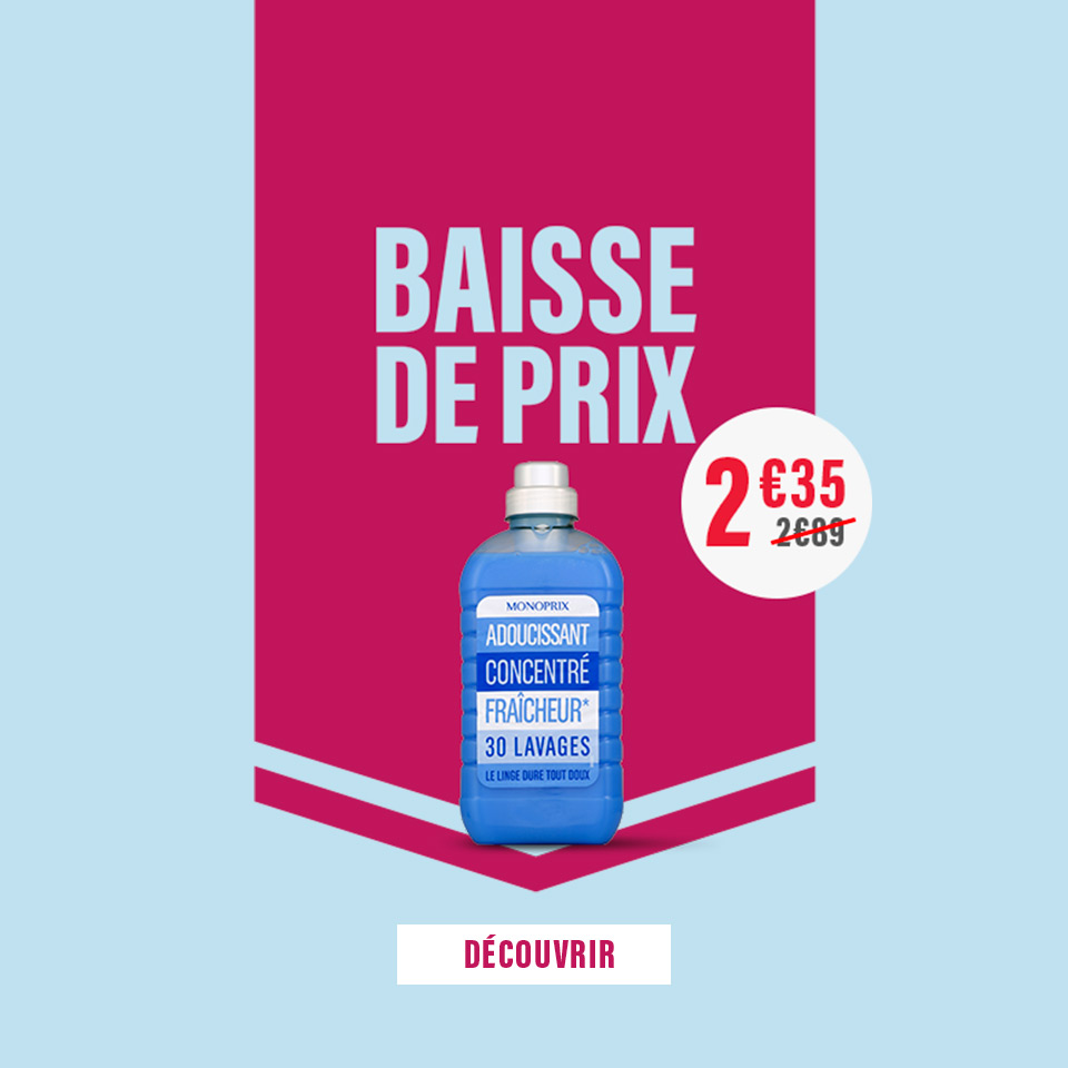 Prix en baisse sur plus de 500 produits du quotidien