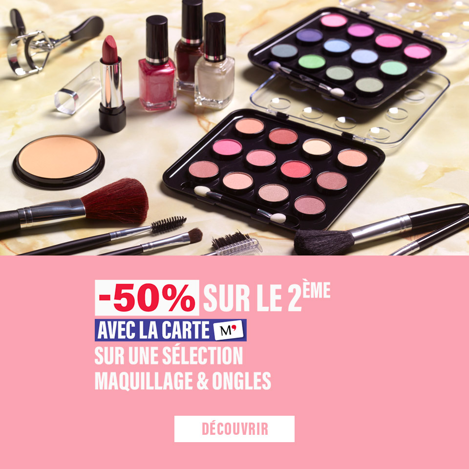 Opé catégorielle maquillage ongles 