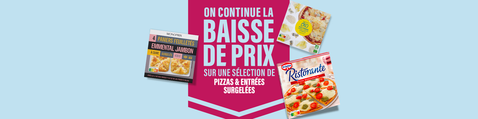 Sélection Pizzas et Entrées Surgelées