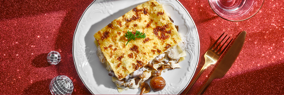 Lasagnes de Noel volaille et châtaignes