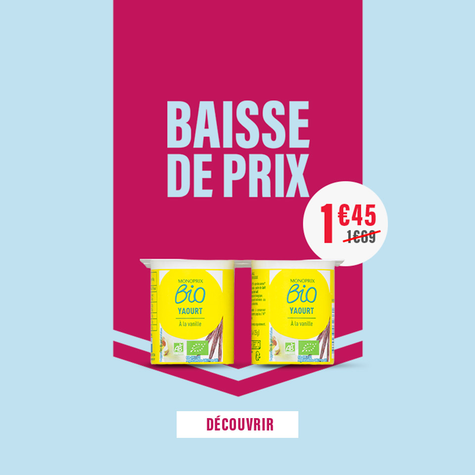 Prix en baisse sur plus de 500 produits du quotidien