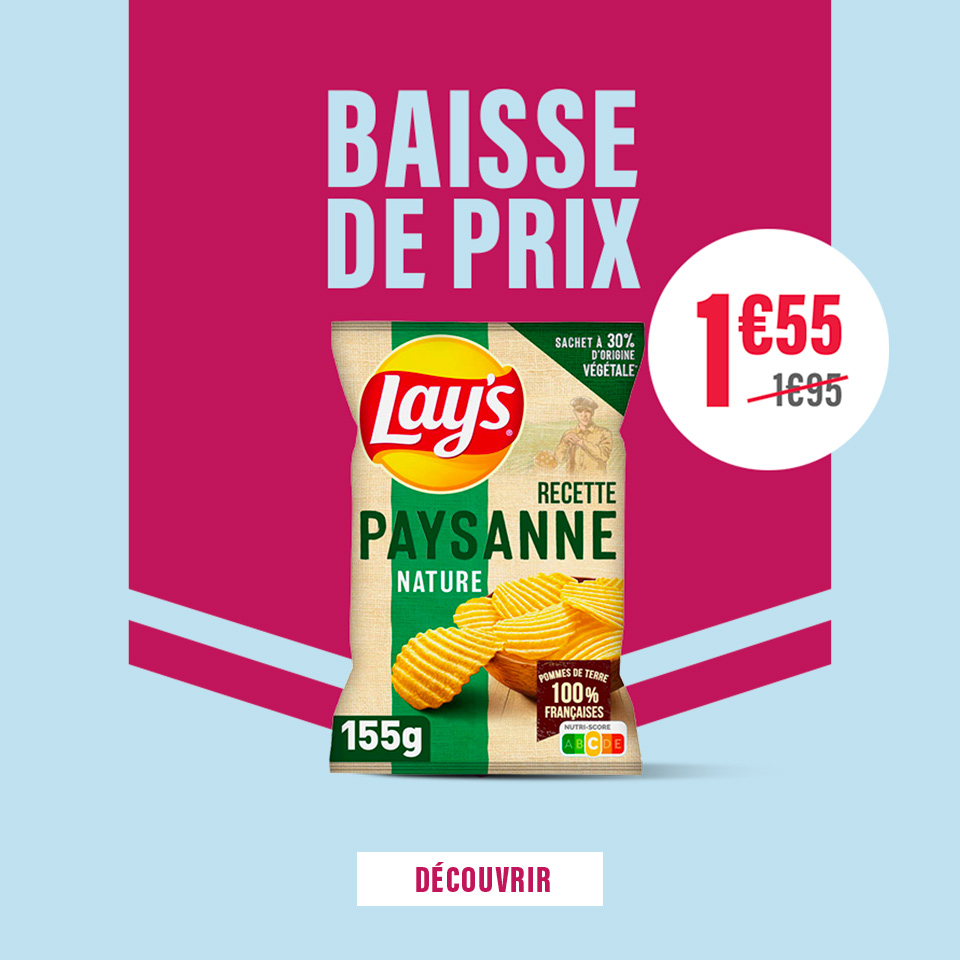 Chips Nature Recette Paysanne LAY'S