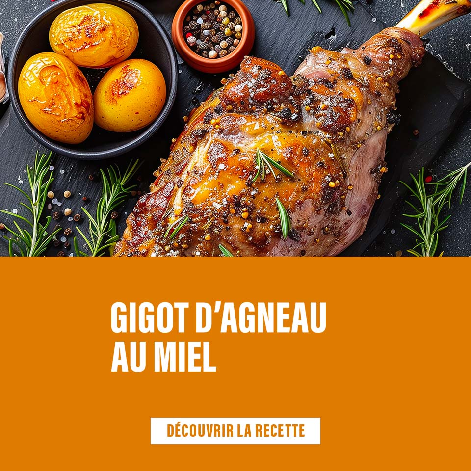 Encart gigot d'agneau au miel idf