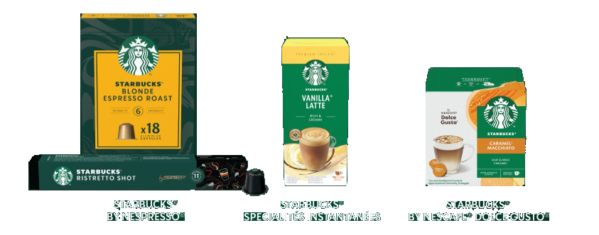 STARBUCKS® by NESPRESSO® - STARBUCKS® SPÉCIALTÉS INSTANTANÉES - STARBUCKS® by NESCAFÉ® Dolce gusto®