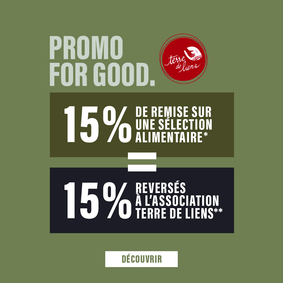 Agriculture (Promo for good), jusqu'à 15% de réduction immédiate