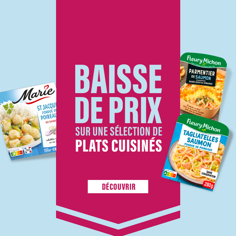 Prix en baisse sur plus de 500 produits du quotidien