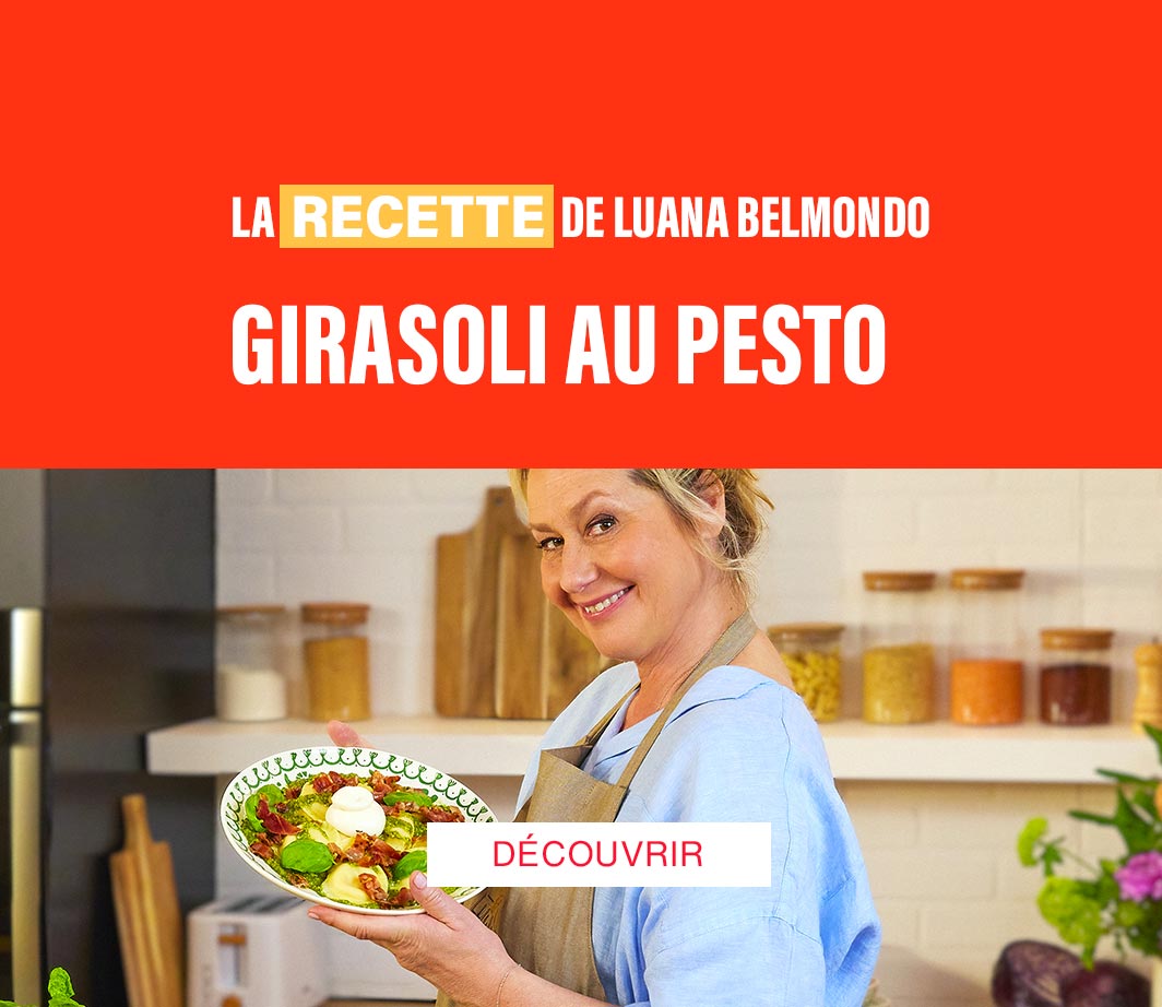 Luana Belmondo - Recette: Girasoli au pesto