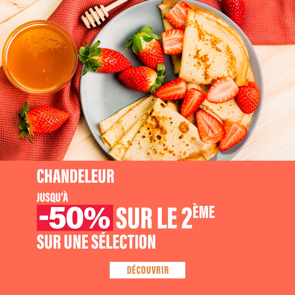 Chandeleur, jusqu'à -50% sur le 2ème