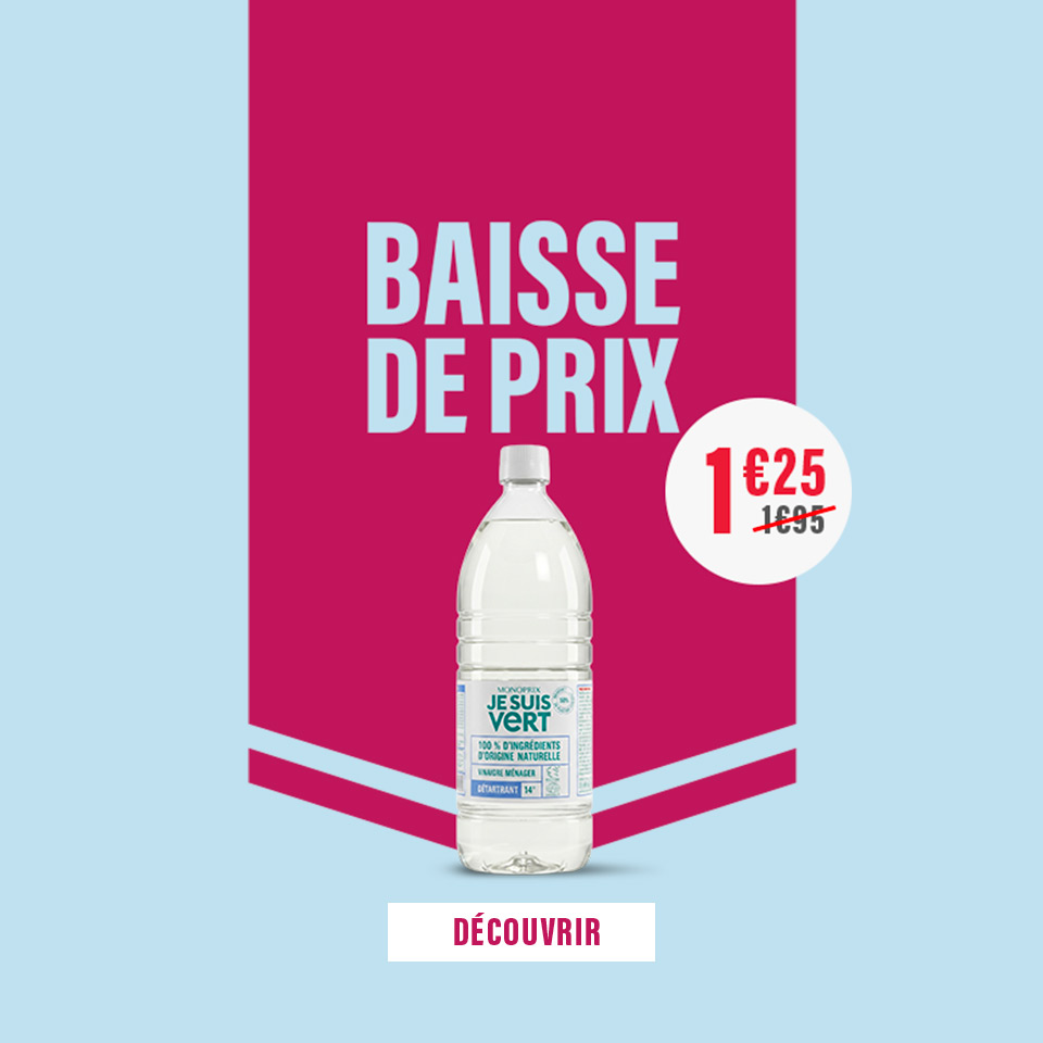 Prix en baisse sur plus de 1000 produits du quotidien