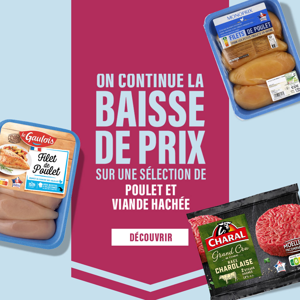 Prix en baisse sur plus de 500 produits du quotidien