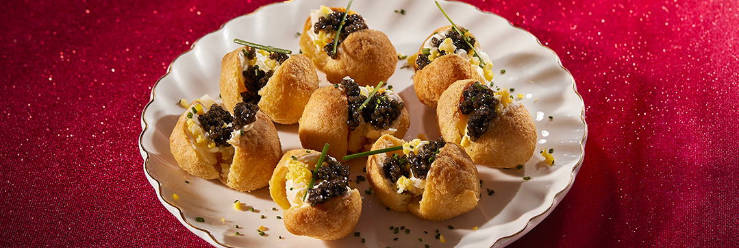 Pomme Dauphine et caviar (Bocuse)