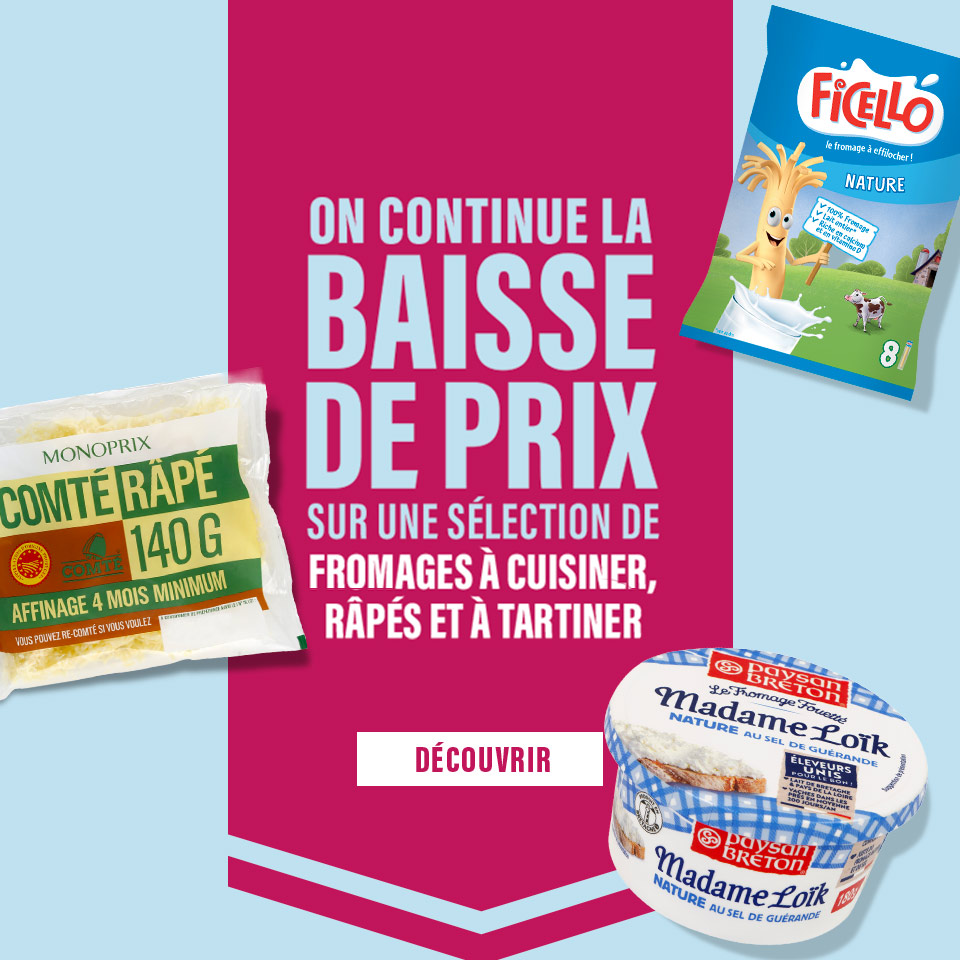 Prix en baisse sur plus de 500 produits du quotidien