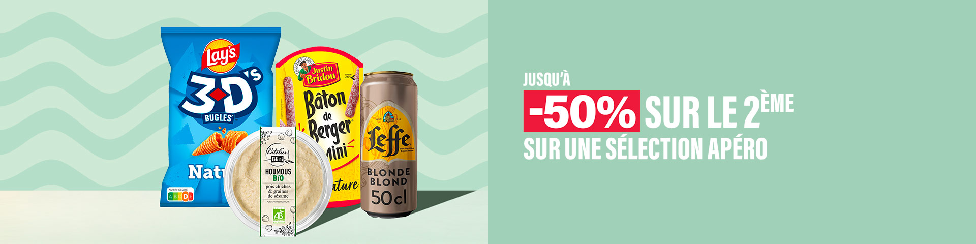 Jusqu'à -50% sur le 2ème