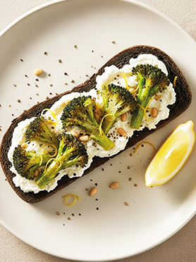 Brocoli toast au zaatar
