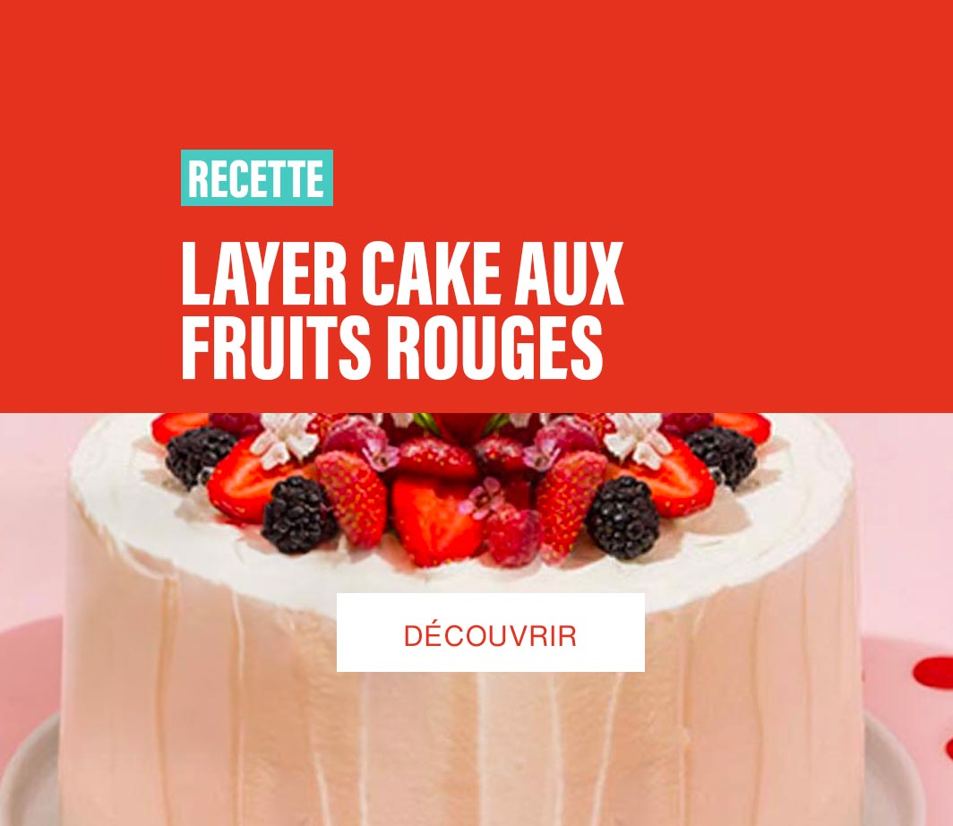 Layer cake aux fruits rouges