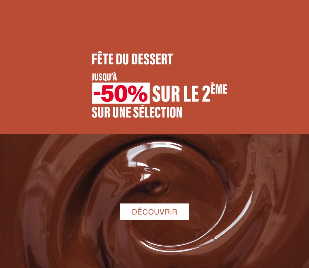 Fête du dessert, jusqu’à 50% sur le 2ème sur une sélection de desserts