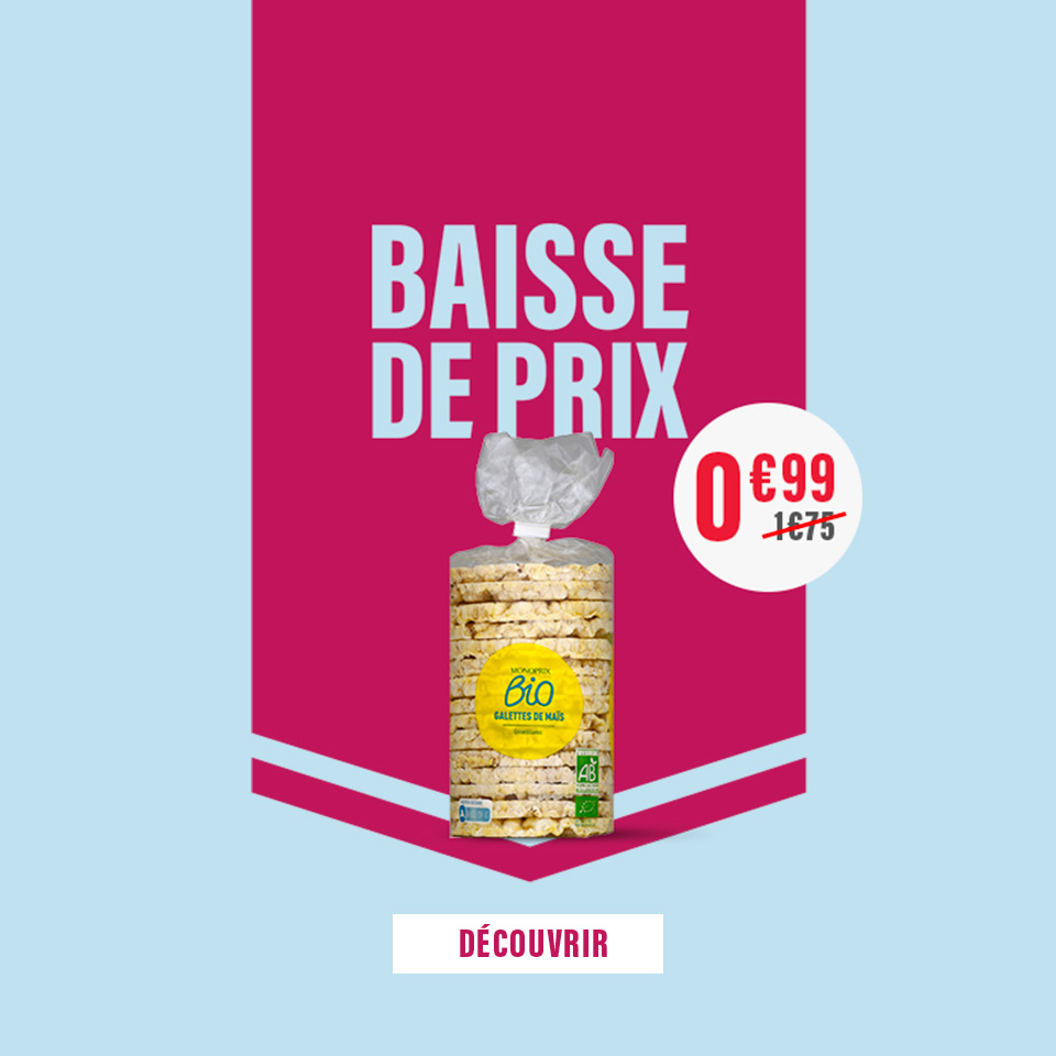 Prix en baisse sur plus de 500 produits du quotidien