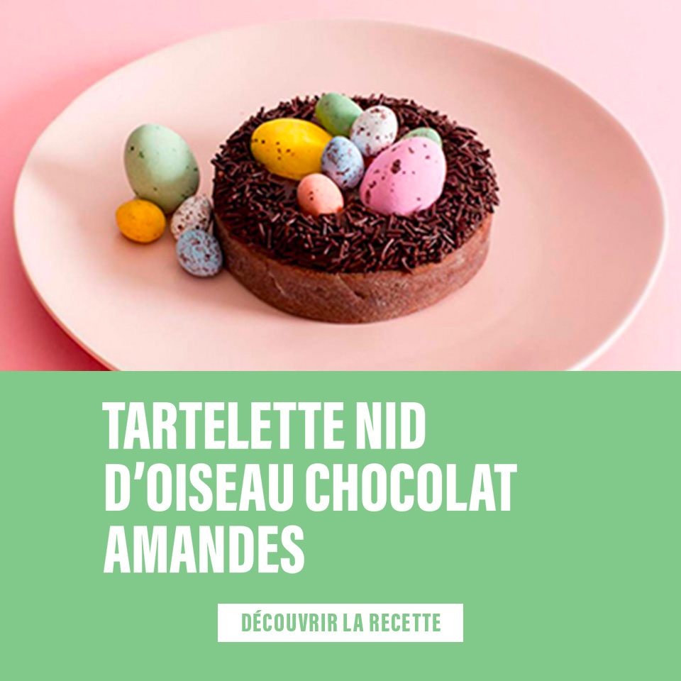 encart tartelettes nids d'oiseau chocolat idf
