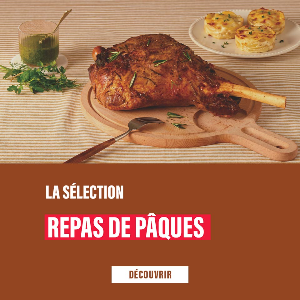 Promo repas de pâques, jusqu'à -50% sur le 2ème