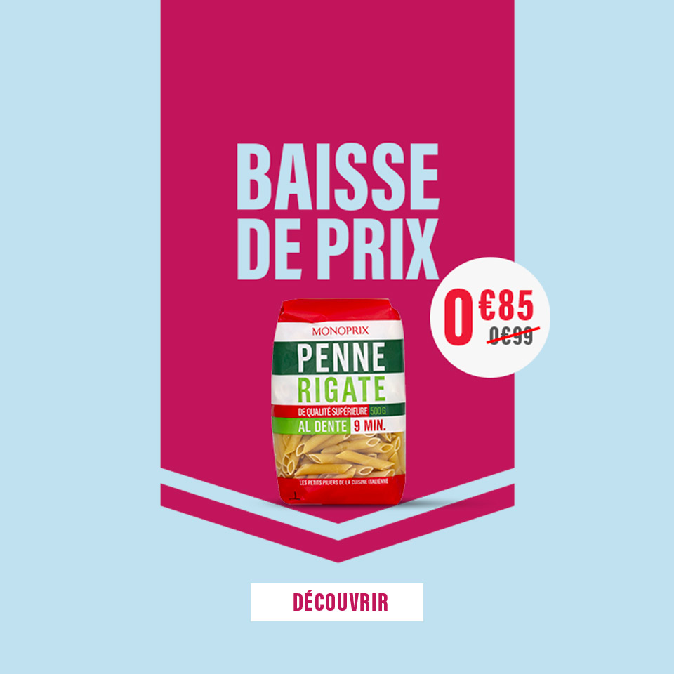 Prix en baisse sur plus de 500 produits du quotidien
