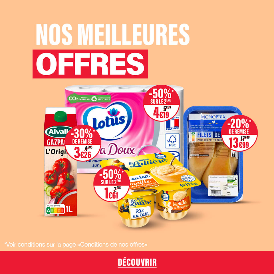 Nos meilleurs offres