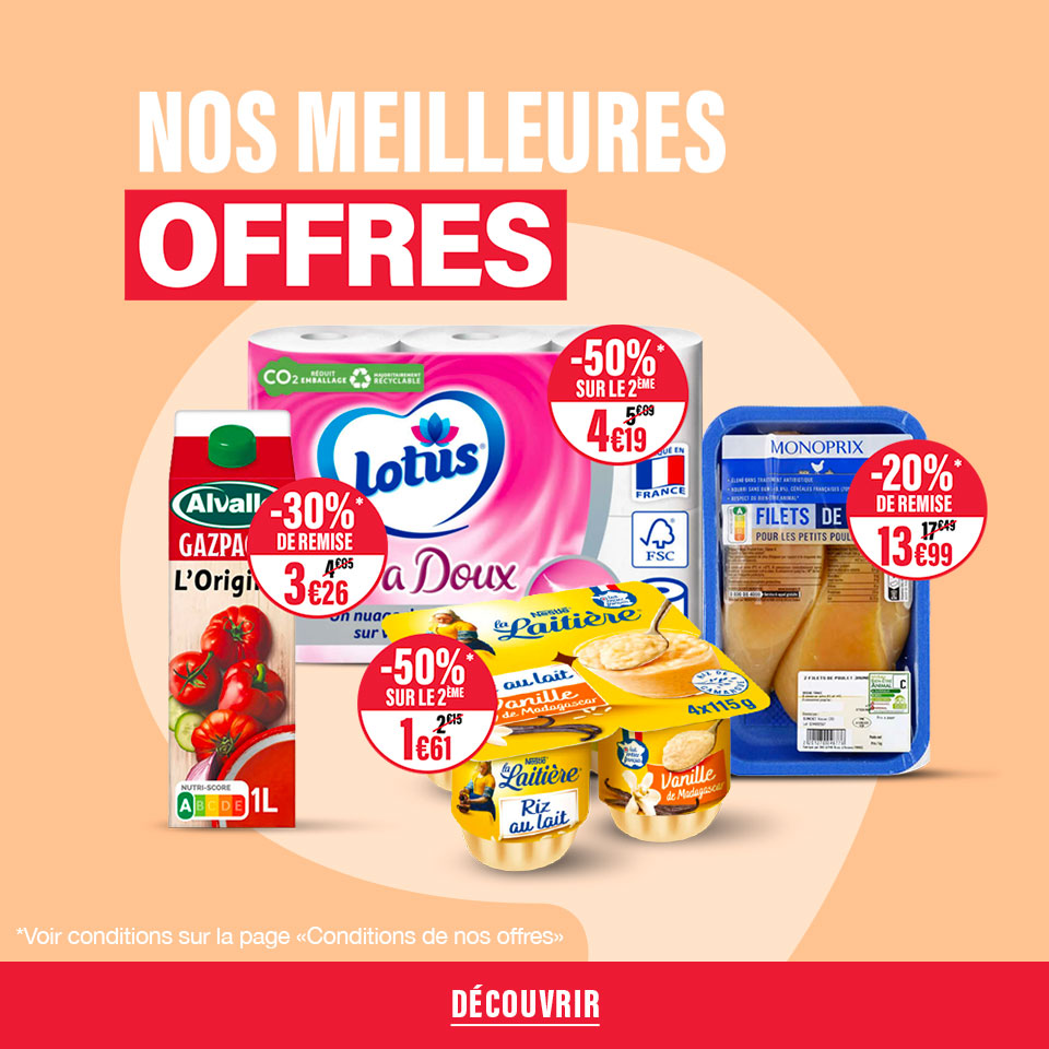 Nos meilleurs offres