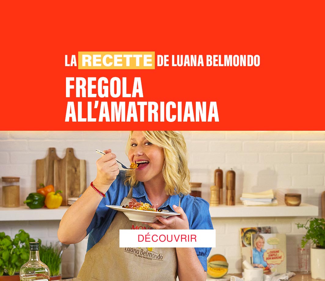 Luana Belmondo - Recette: Fregola all'Amatriciana