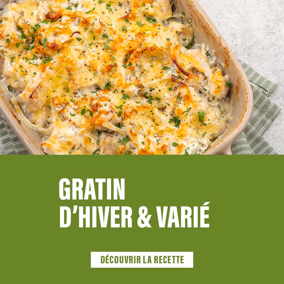 Encart gratin d'hiver varié idf