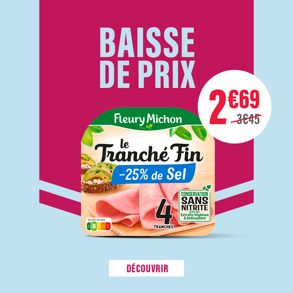 Prix en baisse sur plus de 500 produits du quotidien