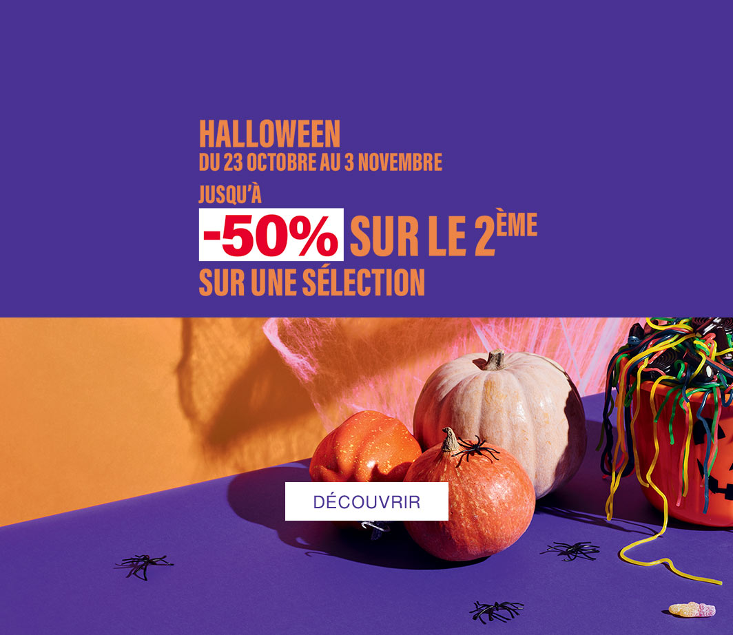 Sélection Halloween, 50% sur le 2ème