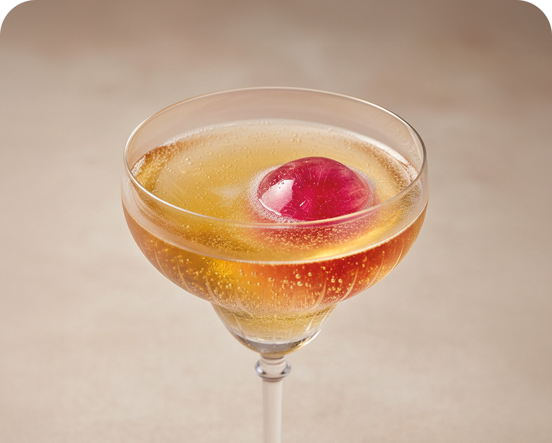Mocktail rubis glacé