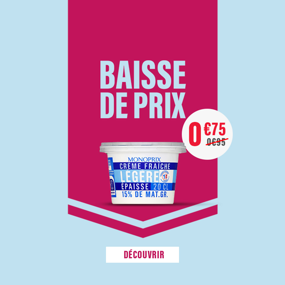 Prix en baisse sur plus de 500 produits du quotidien