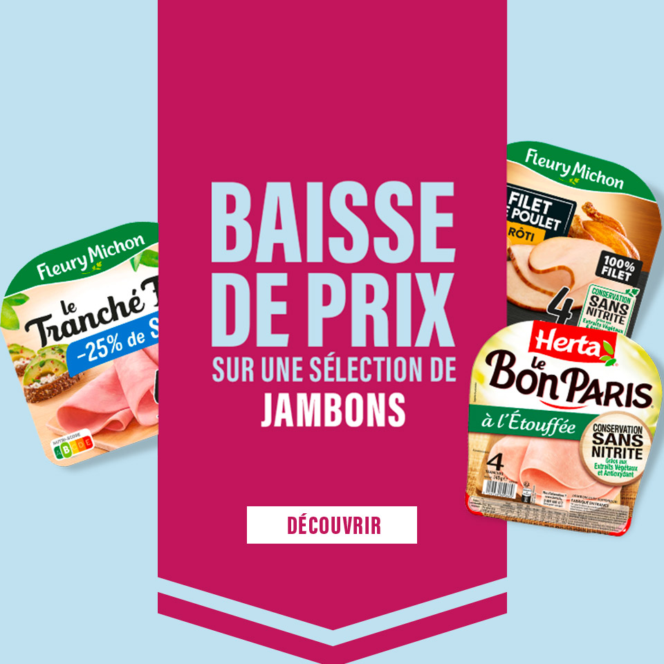 Prix en baisse sur plus de 500 produits du quotidien