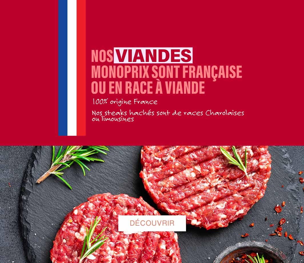 VIANDES HACHEES MONOPRIX BIEN CONSOMMER