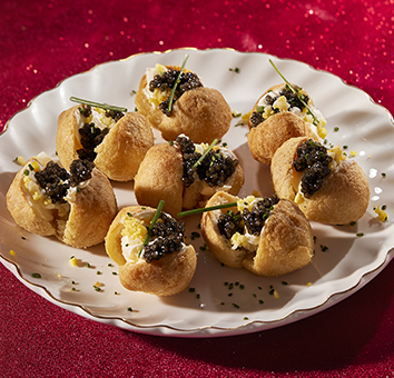 Pomme dauphine & caviar