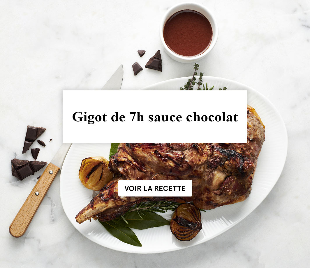 Gigot de 7h sauce chocolat